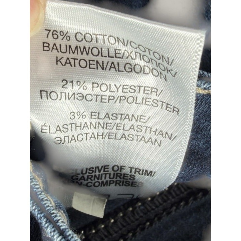 Silver Jeans Suki High Capri 28 W28 L24 Dark Wash Stretch Denim Thick Stitch - Picture 5 of 12